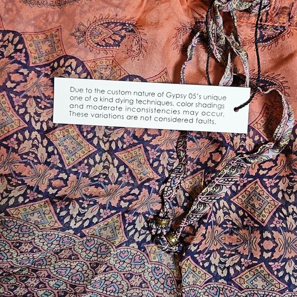 NWT GYPSY 05 Anthropologie Silk Bohemian Beach Shorts Coverups Sz Small - Picture 6 of 11